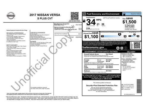 Used 2017 Nissan Versa S Plus FWD image 3