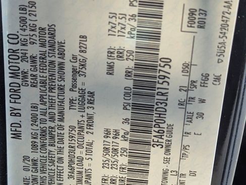 Used 2020 Ford Fusion SE image 20