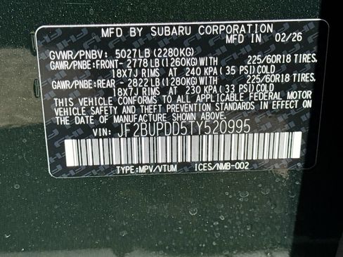 New 2026 Subaru Outback Limited AWD/4WD image 42
