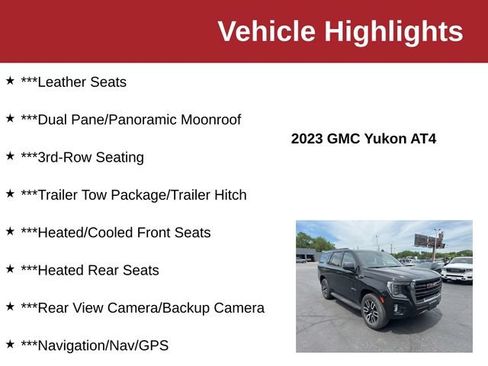 Used 2023 GMC Yukon AT4 AWD/4WD image 10