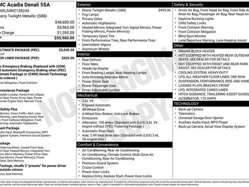 Used 2022 GMC Acadia Denali w/ Denali Ultimate Package image 48