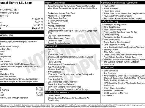 New 2026 Hyundai Elantra SEL Sport Premium FWD image 20
