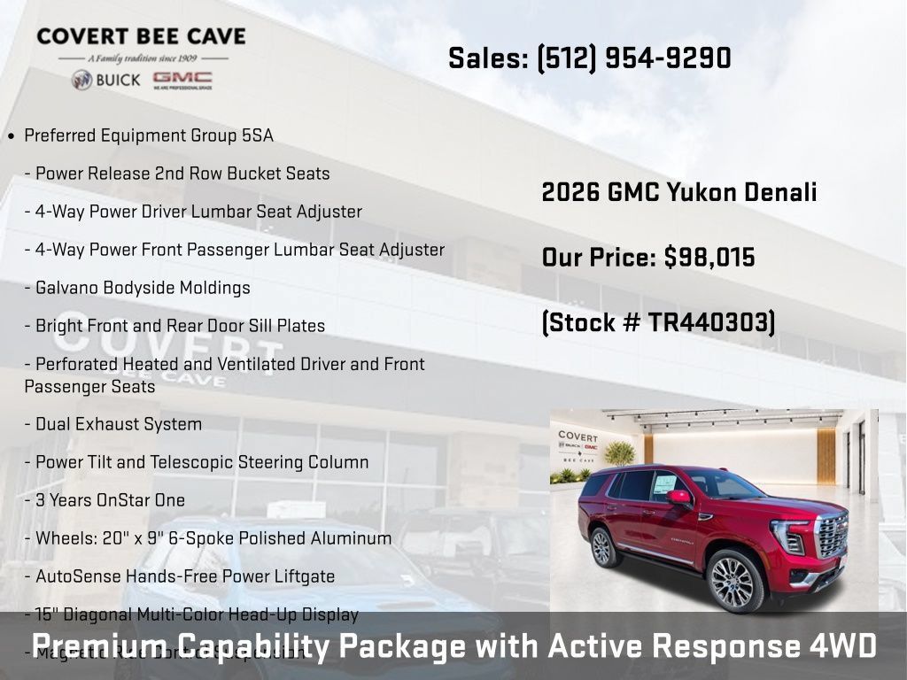 New 2026 GMC Yukon Denali w/ Denali Reserve Package AWD/4WD image 9