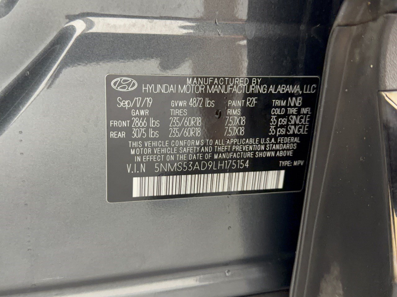 Used 2020 Hyundai Santa Fe Limited FWD image 32