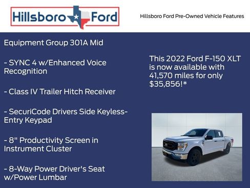 Used 2022 Ford F150 XLT w/ Equipment Group 301A Mid image 4