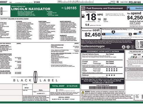 Certified 2023 Lincoln Navigator L Black Label image 10