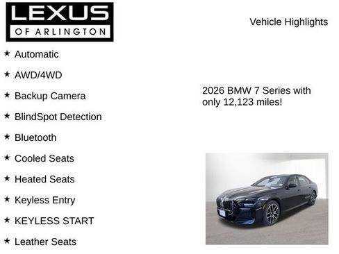 Used 2026 BMW 760i xDrive AWD/4WD image 7