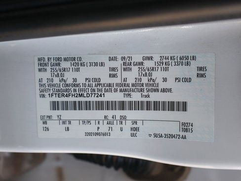 Used 2021 Ford Ranger XLT w/ Equipment Group 302A High image 45