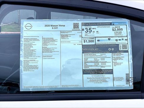 New 2025 Nissan Versa S image 19