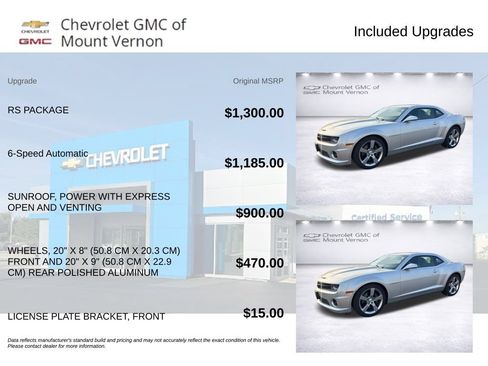 Used 2011 Chevrolet Camaro SS w/ RS Package RWD image 6