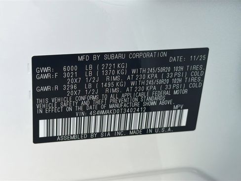 New 2026 Subaru Ascent Touring image 43