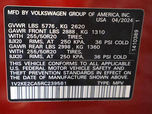 Used 2024 Volkswagen Atlas Cross Sport SE AWD/4WD image 53