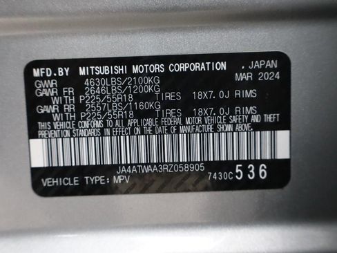 Used 2024 Mitsubishi Eclipse Cross SE AWD/4WD image 35