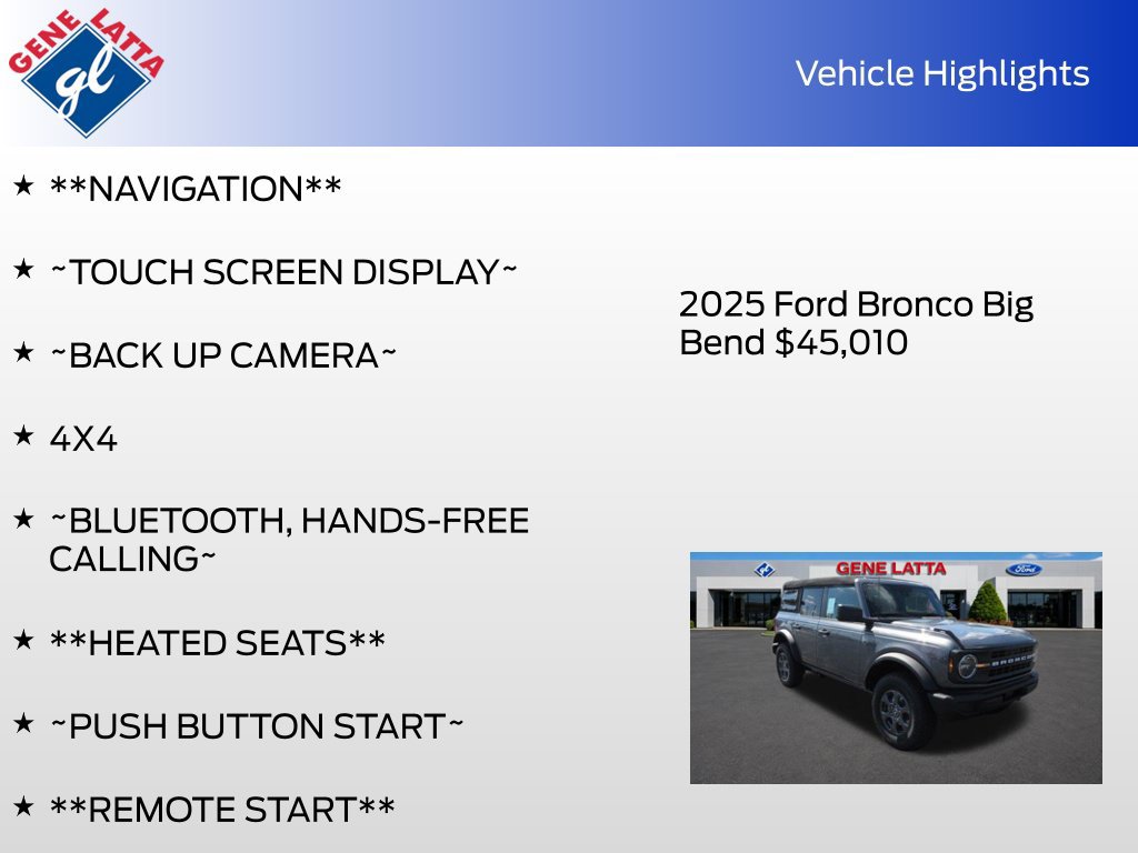 Used 2025 Ford Bronco Big Bend AWD/4WD image 30