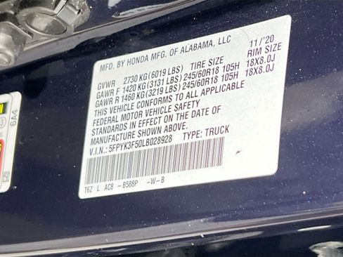 Used 2020 Honda Ridgeline RTL image 31