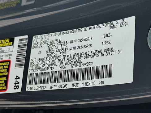 Certified 2026 Toyota Tacoma TRD Sport RWD image 31
