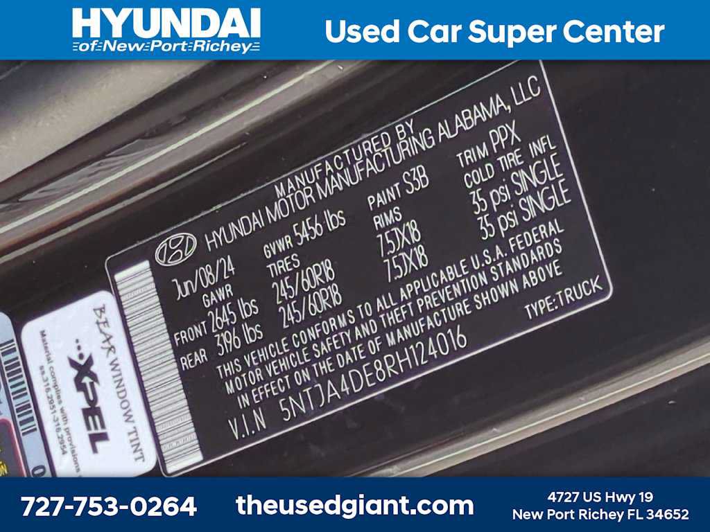 Certified 2024 Hyundai Santa Cruz SE FWD image 29