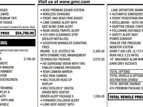 Used 2021 GMC Sierra 1500 AT4 w/ AT4 Premium Package image 2