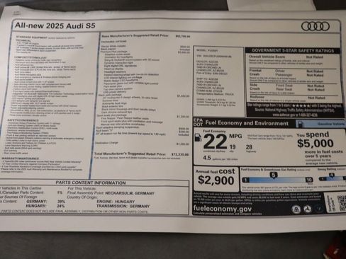 New 2025 Audi S5 Premium Plus image 9