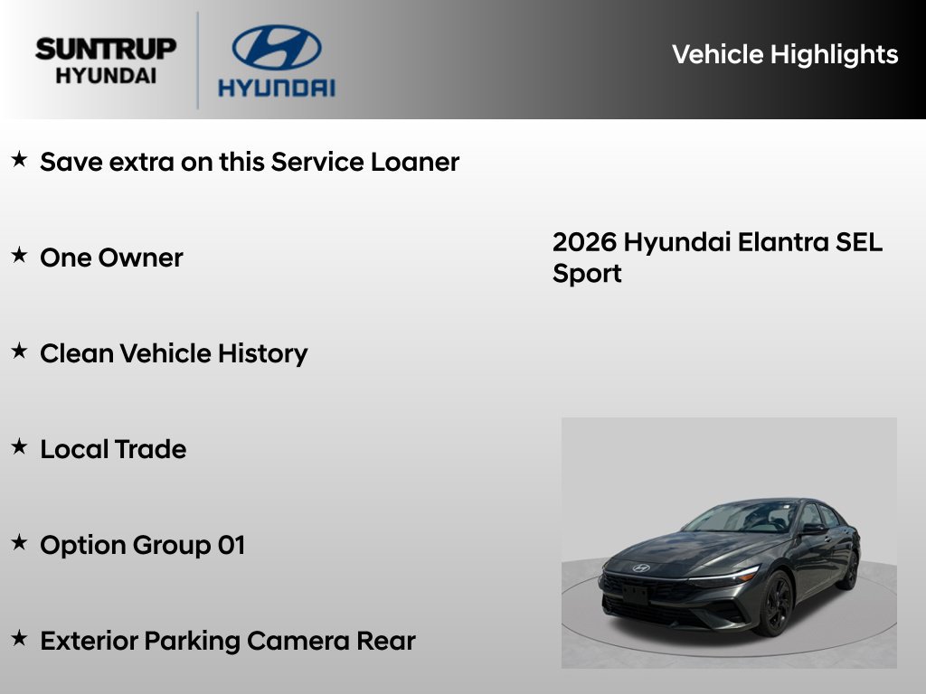 Used 2026 Hyundai Elantra Sport FWD image 8