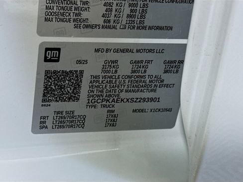 Used 2025 Chevrolet Silverado 1500 W/T w/ Trailering Package image 39