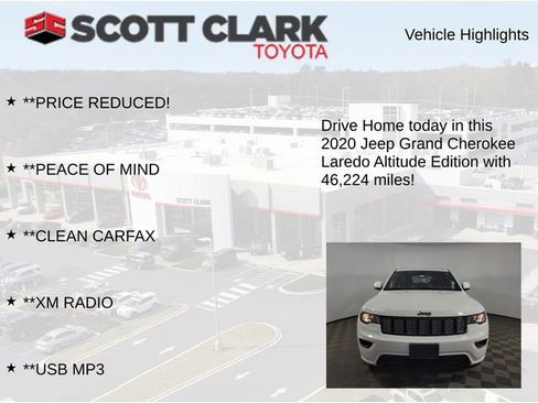 Used 2020 Jeep Grand Cherokee Altitude AWD/4WD image 7