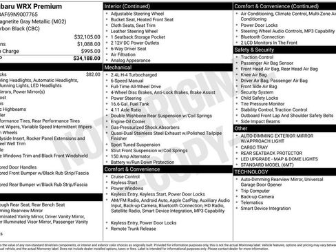 Used 2022 Subaru WRX Premium AWD/4WD image 41