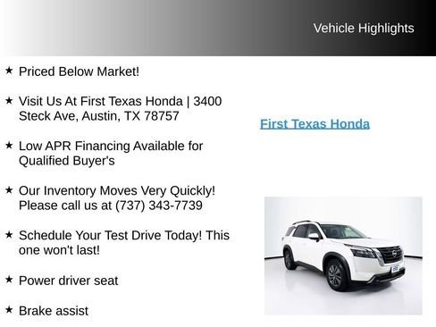 Used 2024 Nissan Pathfinder SV FWD image 9
