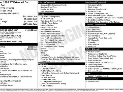 Used 2017 RAM 1500 ST w/ SXT Appearance Group AWD/4WD image 10