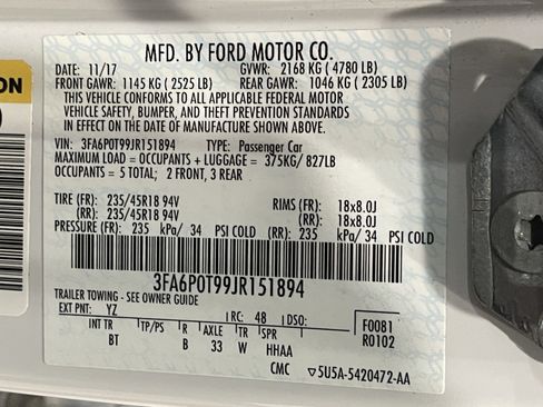 Used 2018 Ford Fusion SE w/ Fusion SE Technology Package AWD/4WD image 25