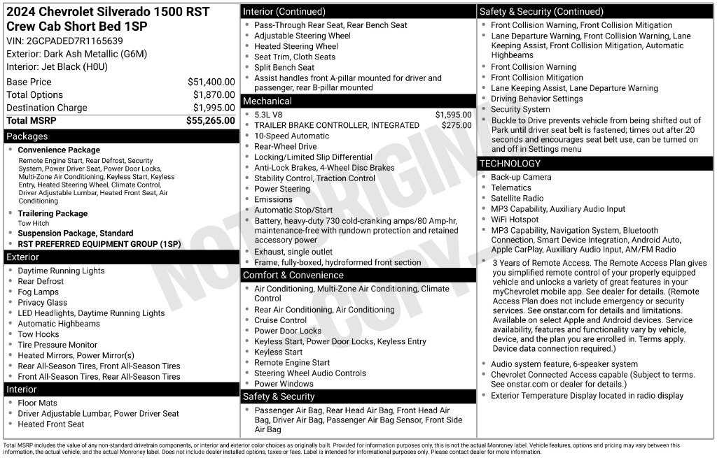 Used 2024 Chevrolet Silverado 1500 RST RWD image 5