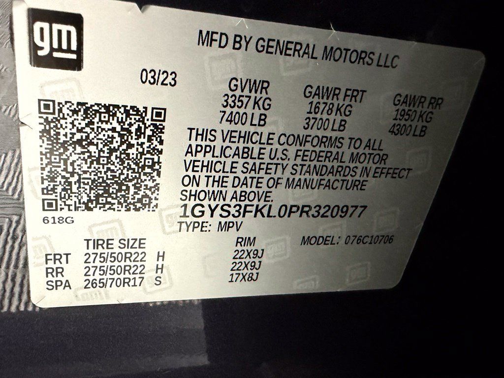 Used 2023 Cadillac Escalade Sport w/ LPO, ONYX Package RWD image 23