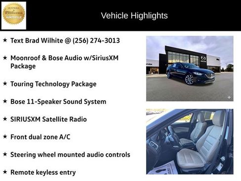 Used 2015 MAZDA MAZDA6 Touring w/ Touring Technology Package image 6