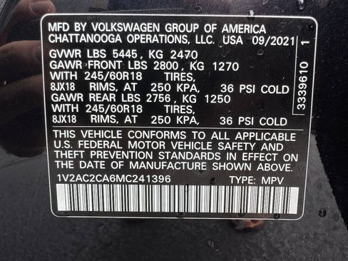 Used 2021 Volkswagen Atlas Cross Sport S FWD image 25