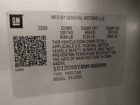 Used 2021 Chevrolet Malibu LT FWD image 33