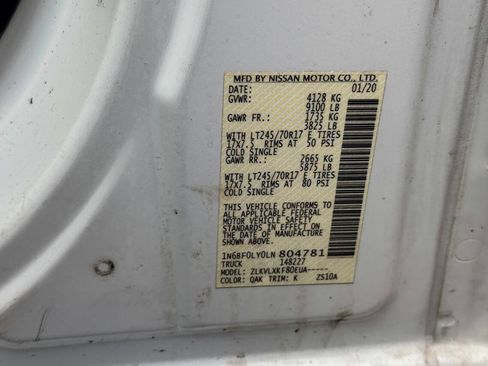 Used 2020 Nissan NV 2500 SV image 19