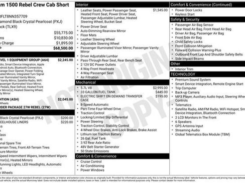 Used 2022 RAM 1500 Rebel w/ Rebel Level 1 Equipment Group AWD/4WD image 5