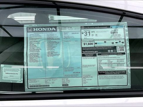 New 2026 Honda Accord SE image 20