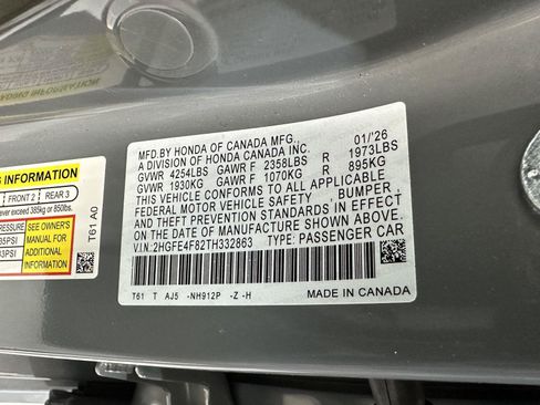 Certified 2026 Honda Civic Sport Touring image 16