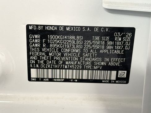 New 2026 Honda HR-V EX-L image 20