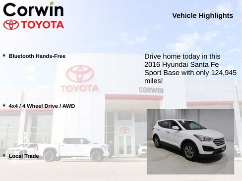 Used 2016 Hyundai Santa Fe Sport AWD/4WD image 6