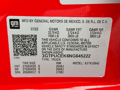 Certified 2022 GMC Sierra 1500 Elevation w/ LPO, Elevation Black Package image 32