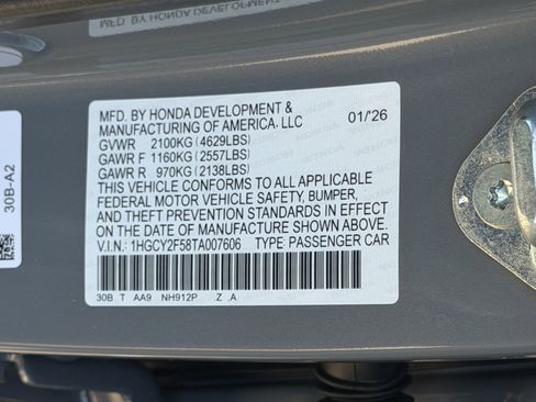 Certified 2026 Honda Accord Sport image 29