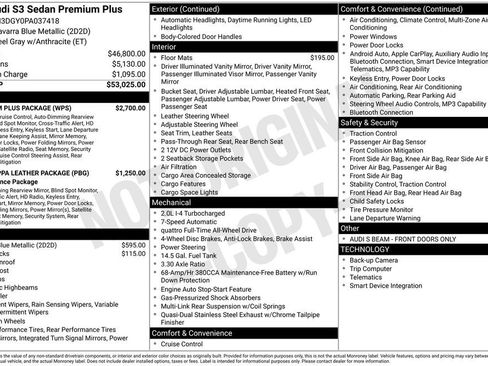 Used 2023 Audi S3 Premium Plus w/ Premium Plus Package AWD/4WD image 28