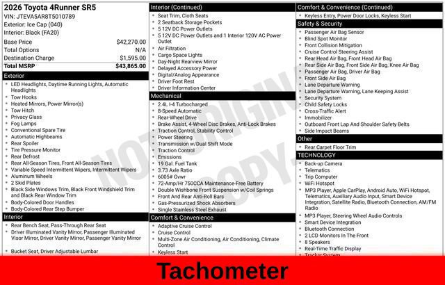 Used 2026 Toyota 4Runner SR5 RWD image 69