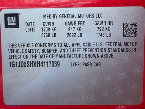 Used 2017 Chevrolet Sonic LT image 40