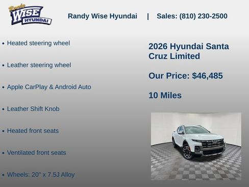 New 2026 Hyundai Santa Cruz Limited AWD/4WD image 15