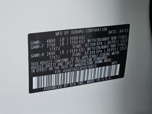 Certified 2023 Subaru Outback Premium AWD/4WD image 40