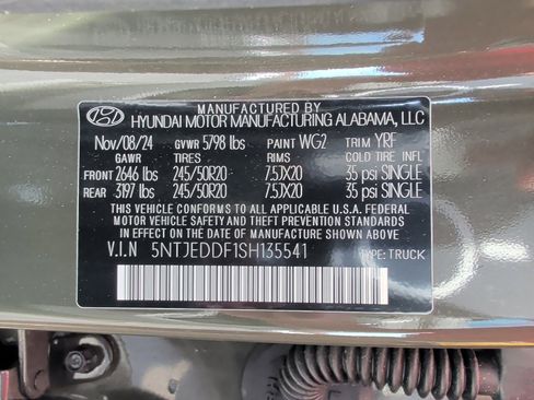 Certified 2025 Hyundai Santa Cruz Limited image 35