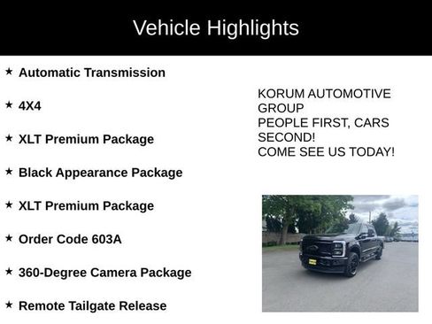 New 2025 Ford F250 XLT w/ Black Appearance Package image 4